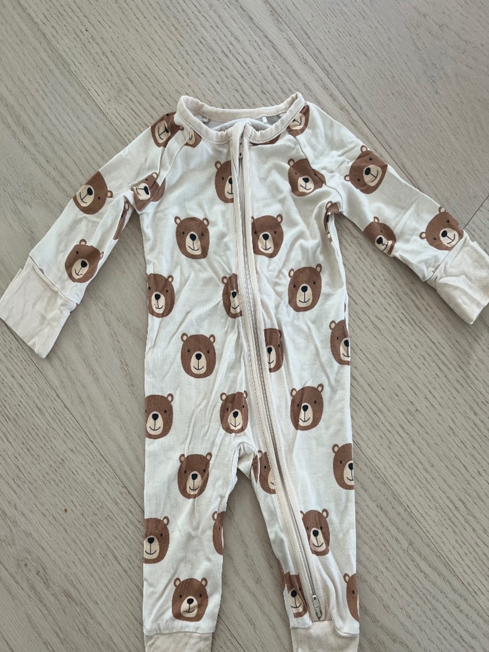 MIOZING Newborn Bamboo Bear Zip Sleeper